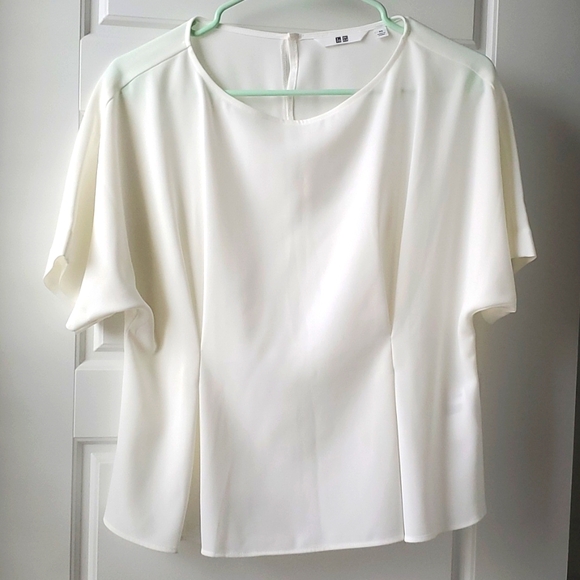 Uniqlo Women's Oversized White Blouse (XS) - Picture 1 of 4